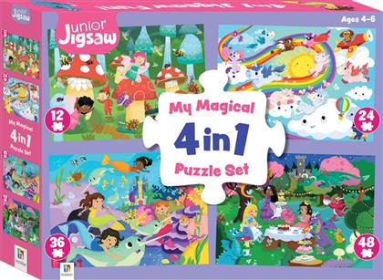 4-IN-1 PUZZLES: MY MAGICAL 4-IN-1 PUZZLE SET HINKLER