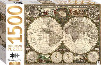 ΠΑΖΛ VINTAGE WORLD MAP 1500ΚΟΜ. MJG-3 HINKLER