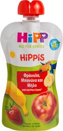 ΦΡΟΥΤΟΠΟΛΤΟΣ ΦΡΑΟΥΛΑ, ΜΠΑΝΑΝΑ, ΜΗΛΟ (100G) HIPP