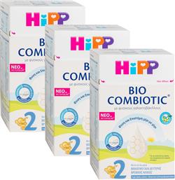 ΣΕΤ 2 BIO COMBIOTIC ΜΕ METAFOLIN ΒΙΟΛΟΓΙΚΟ ΓΑΛΑ 2ΗΣ ΒΡΕΦΙΚΗΣ ΗΛΙΚΙΑΣ ΜΕΤΑ ΤΟΝ 6Ο ΜΗΝΑ 3X600GR HIPP