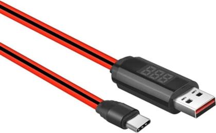 ΚΑΛΩΔΙΟ ΔΕΔΟΜΕΝΩΝ U29 LED DISPLAY USB TO LIGHTNING 1.2M - RED HOCO από το PUBLIC