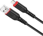 USB-A TO LIGHTNING CABLE X59 VICTORY 18W 2A 1M BLACK HOCO