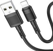 USB-A TO LIGHTNING CABLE X83 VICTORY 18W 2A 1M BLACK HOCO