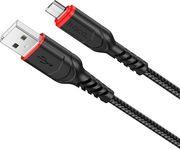 USB-A TO MICROUSB CABLE X59 VICTORY 18W 2A 1M BLACK HOCO