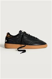 ΓΥΝΑΙΚΕΙΑ ΔΕΡΜΑΤΙΝΑ SNEAKERS ''ALLEY'' - E73436 ΜΑΥΡΟ HOFF