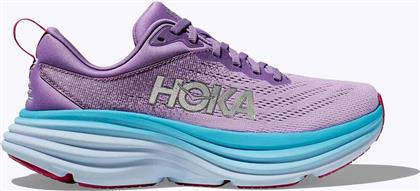ΓΥΝΑΙΚΕΙΑ SNEAKERS ΜΕ CONTRAST ΣΤΗΝ ΣΟΛΑ ΚΑΙ ΛΟΓΟΤΥΠΟ ΣΤΟ ΠΛΑΙ ''BONDI 8'' - 1127952 ΛΙΛΑ HOKA