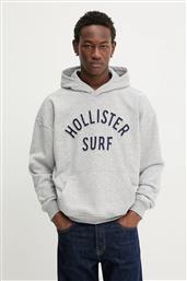 ΜΠΛΟΥΖΑ ΧΡΩΜΑ: ΓΚΡΙ, ΜΕ ΚΟΥΚΟΥΛΑ, KI322-5388-122 HOLLISTER CO.