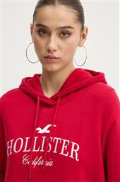 ΜΠΛΟΥΖΑ ΧΡΩΜΑ: ΚΟΚΚΙΝΟ, ΜΕ ΚΟΥΚΟΥΛΑ, KI352-4208 HOLLISTER CO.