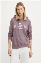 ΜΠΛΟΥΖΑ ΧΡΩΜΑ: ΜΟΒ, ΜΕ ΚΟΥΚΟΥΛΑ, KI352-4207 HOLLISTER CO.