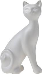 ΔΙΑΚΟΣΜΗΤΙΚΗ ΦΙΓΟΥΡΑ MIGNON ΓΑΤΑ ΚΑΘΙΣΤΗ MATT WHITE 15CM HOME FASHION