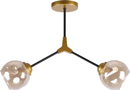 ΦΩΤΙΣΤΙΚΟ ΟΡΟΦΗΣ ΔΙΦΩΤΟ CONELLY 77-8104 BRASS HOMELIGHTING