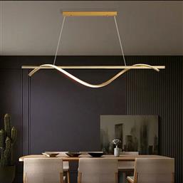 ΦΩΤΙΣΤΙΚΟ ΟΡΟΦΗΣ ΔΙΦΩΤΟ LED 3 CCT ONDAS GOLD 77-50451 HOMELIGHTING