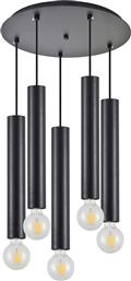 ΦΩΤΙΣΤΙΚΟ ΟΡΟΦΗΣ ΠΟΛΥΦΩΤΟ ADEPT TUBE 77-8673 BLACK HOMELIGHTING από το SPITISHOP