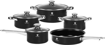 ΣΕΤ ΚΑΤΣΑΡΟΛΑΚΙΑ HV-1009B 9 ΤΜΧ ΜΑΥΡΑ HOMEVERO