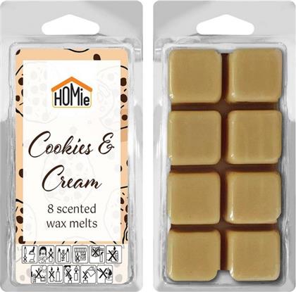 WAX MELT ΣΕΤ 8ΤΜΧ ΚΥΒΟΙ COOKIES & CREAM 80GR 37-463 - - 37-463 HOMIE από το 24HOME