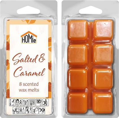 WAX MELT ΣΕΤ 8ΤΜΧ ΚΥΒΟΙ SALTED CARAMEL 80GR 37-464 - - 37-464 HOMIE από το 24HOME