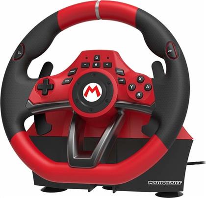 NINTENDO SWITCH MARIO KART RACING WHEEL PRO DELUXE - ΤΙΜΟΝΙΕΡΑ NINTENDO SWITCH ΚΟΚΚΙΝΟ/ΜΑΥΡΟ HORI