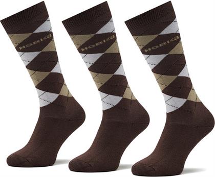 ΣΕΤ 3 ΖΕΥΓΑΡΙΑ ΨΗΛΕΣ ΚΑΛΤΣΕΣ UNISEX RIDING SOCKS 145450 ΚΑΦΕ HORKA