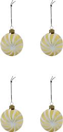 ΣΕΤ ΧΡΙΣΤΟΥΓΕΝΝΙΑΤΙΚΕΣ ΜΠΑΛΕΣ HDDELIC JYLE 8 CM 4-PACK ΧΡΩΜΑ: ΜΠΕΖ HOUSE DOCTOR
