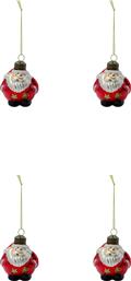 ΣΕΤ ΧΡΙΣΤΟΥΓΕΝΝΙΑΤΙΚΕΣ ΜΠΑΛΕΣ HDKLAW 7 X 5,5 CM 4-PACK ΧΡΩΜΑ: ΠΟΛΥΧΡΩΜΟ HOUSE DOCTOR