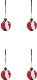 ΣΕΤ ΧΡΙΣΤΟΥΓΕΝΝΙΑΤΙΚΕΣ ΜΠΑΛΕΣ HDTWISTER 6 CM 4-PACK ΧΡΩΜΑ: ΠΟΛΥΧΡΩΜΟ HOUSE DOCTOR