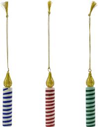 ΣΤΟΛΙΔΙ HDJULEPYNT 9 X 1,5 CM 3-PACK ΧΡΩΜΑ: ΠΟΛΥΧΡΩΜΟ HOUSE DOCTOR