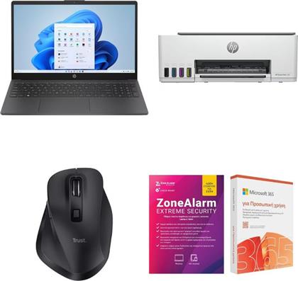 15-FC0071NV 15.6 FHD IPS (RYZEN 7-5825U/16 GB/1TB SSD/RADEON GRAPHICS/WINDOWS 11 HOME) + SMART TANK 580 + TRUST FYDA + MICROSOFT OFFICE 365 PERSONAL + CHECK POINT ANTIVIRUS HP