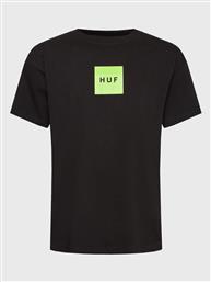 T-SHIRT SET BOX TS01954 ΜΑΥΡΟ REGULAR FIT HUF