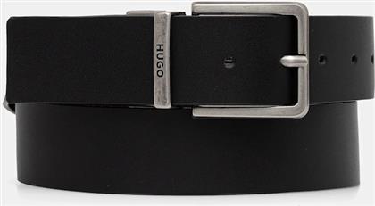 ΑΝΑΣΤΡΕΨΙΜΗ ΔΕΡΜΑΤΙΝΗ ΖΩΝΗ GIONIO-SR40-PGR ATLAS HALF ZIP ΧΡΩΜΑ: ΜΑΥΡΟ, 50558786 HUGO