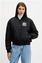 ΜΠΟΥΦΑΝ BOMBER ΧΡΩΜΑ: ΜΑΥΡΟ, 50550702 HUGO BLUE