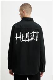 ΒΑΜΒΑΚΕΡΟ ΠΟΥΚΑΜΙΣΟ CARA-VALENTINE ΑΝΔΡΙΚΟ, ΧΡΩΜΑ: ΜΑΥΡΟ, 50556348 HUGO BLUE