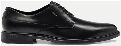 BOSS ΑΝΔΡΙΚΑ ΔΕΡΜΑΤΙΝΑ ΠΑΠΟΥΤΣΙΑ OXFORD ''KERR'' - 50497869 ΜΑΥΡΟ HUGO