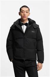 BOSS ΑΝΔΡΙΚΟ ΜΠΟΥΦΑΝ ΜΕ ΚΑΠΙΤΟΝΕ ΑΔΙΑΒΡΟΧΟ ''BIRONO'' - 50549236 ΜΑΥΡΟ HUGO