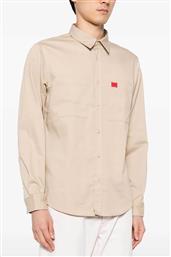 BOSS ΑΝΔΡΙΚΟ OVERSHIRT ΜΟΝΟΧΡΩΜΟ ''EGRIN'' - 50519614 ΜΠΕΖ HUGO