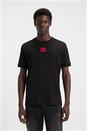 BOSS ΑΝΔΡΙΚΟ T-SHIRT ΜΕ CONTRAST LOGO PATCH REGULAR FIT ''DIRAGOLINO'' - 50447978 ΜΑΥΡΟ HUGO από το NOTOS