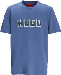 BOSS ΑΝΔΡΙΚΟ T-SHIRT ΜΕ LOGO PRINT REGULAR FIT - 50516624 ΜΠΛΕ HUGO