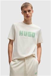 BOSS ΑΝΔΡΙΚΟ T-SHIRT ΜΕ LOGO PRINT REGULAR FIT - 50516624 ΛΕΥΚΟ HUGO