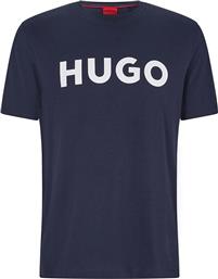 BOSS ΑΝΔΡΙΚΟ T-SHIRT ΜΕ LOGO PRINT REGULAR FIT ''DULIVIO'' - 50467556 ΜΠΛΕ ΣΚΟΥΡΟ HUGO