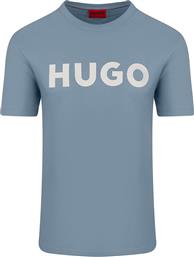BOSS ΑΝΔΡΙΚΟ T-SHIRT ΜΕ LOGO PRINT REGULAR FIT ''DULIVIO'' - 50467556 ΓΑΛΑΖΙΟ HUGO