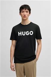 BOSS ΑΝΔΡΙΚΟ T-SHIRT ΜΕ LOGO PRINT REGULAR FIT ''DULIVIO'' - 50467556 ΜΑΥΡΟ HUGO