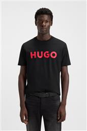 BOSS ΑΝΔΡΙΚΟ T-SHIRT ΜΕ LOGO PRINT REGULAR FIT ''DULIVIO'' - 50467556 ΜΑΥΡΟ - ΚΟΚΚΙΝΟ HUGO από το NOTOS