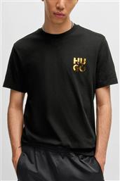 BOSS ΑΝΔΡΙΚΟ T-SHIRT ΜΕ ΛΟΓΟΤΥΠΟ - 50522134 ΜΑΥΡΟ HUGO