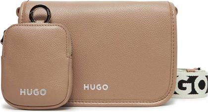 BOSS ΓΥΝΑΙΚΕΙΑ ΤΣΑΝΤΑ CROSSBODY ΜΟΝΟΧΡΩΜΗ - 50541869 ΜΠΕΖ HUGO