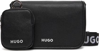 BOSS ΓΥΝΑΙΚΕΙΑ ΤΣΑΝΤΑ CROSSBODY ΜΟΝΟΧΡΩΜΗ - 50541869 ΜΑΥΡΟ HUGO