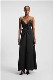 BOSS ΓΥΝΑΙΚΕΙΟ MAXI ΦΟΡΕΜΑ ΜΕ ΣΤΡΑΣ ''KEBERA'' - 50546784 ΜΑΥΡΟ HUGO