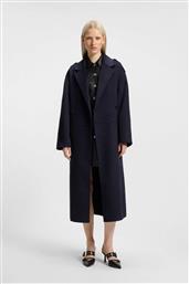 BOSS ΓΥΝΑΙΚΕΙΟ ΠΑΛΤΟ OVERSIZED ''MELUMA'' - 50542299 ΜΠΛΕ ΣΚΟΥΡΟ HUGO