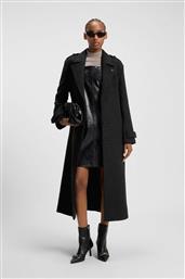 BOSS ΓΥΝΑΙΚΕΙΟ ΠΑΛΤΟ RELAXED FIT ''MILEHE'' - 50547614 ΑΝΘΡΑΚΙ HUGO