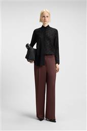 BOSS ΓΥΝΑΙΚΕΙΟ ΠΑΝΤΕΛΟΝΙ RELAXED FIT ''HASABELLA'' - 50545619 ΚΑΦΕ ΣΚΟΥΡΟ HUGO