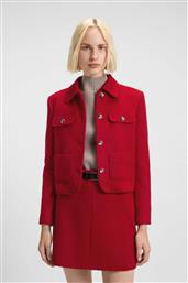 BOSS ΓΥΝΑΙΚΕΙΟ ΣΑΚΑΚΙ ΜΟΝΟΧΡΩΜΟ CROPPED ''AGESIA'' - 50547602 ΚΟΚΚΙΝΟ HUGO