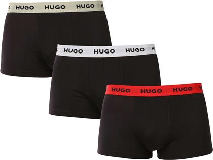 BOSS ΣΕΤ ΑΝΔΡΙΚΑ ΕΣΩΡΟΥΧΑ TRUNK ΜΕ LOGO TAPE (3 ΤΕΜΑΧΙΑ) - 50532611 ΜΑΥΡΟ - ΚΟΚΚΙΝΟ HUGO